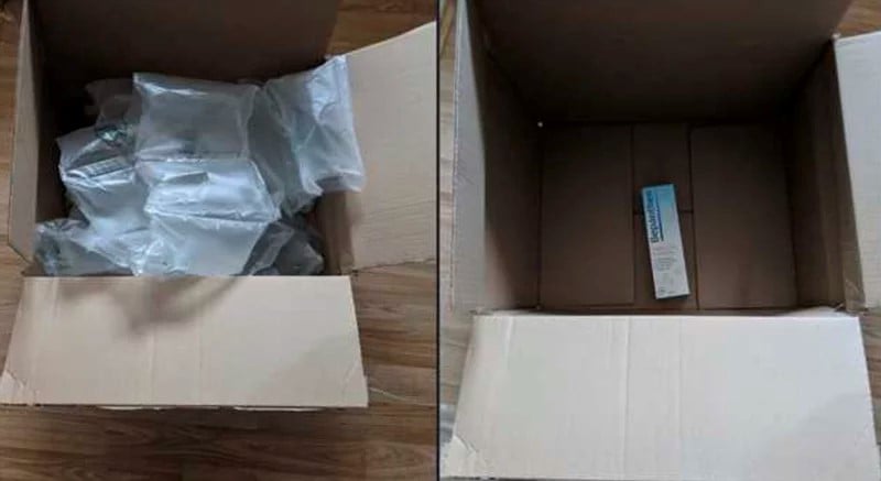 over-packaging boxes
