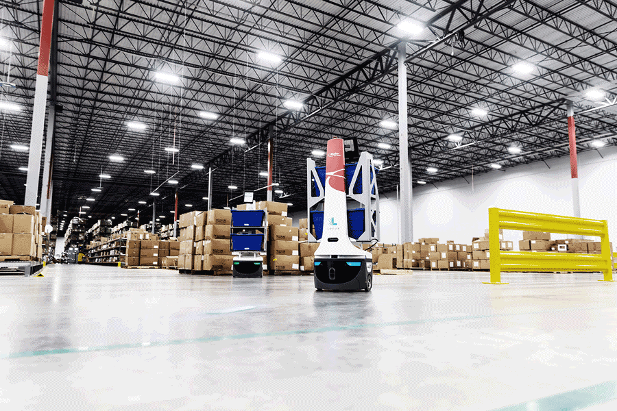 Robotic assistant in a warehouse