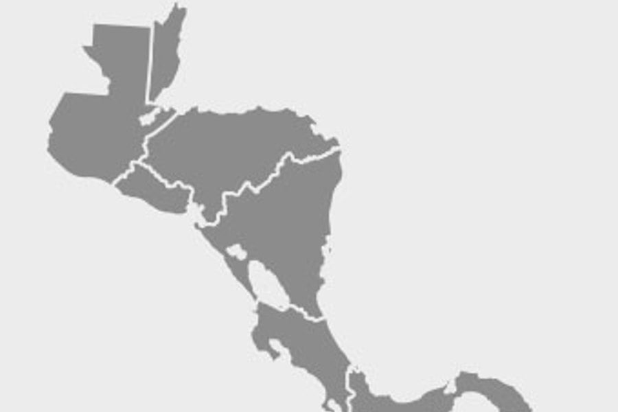 Map of Central America