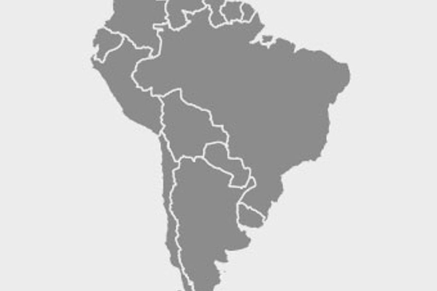 Map of South America