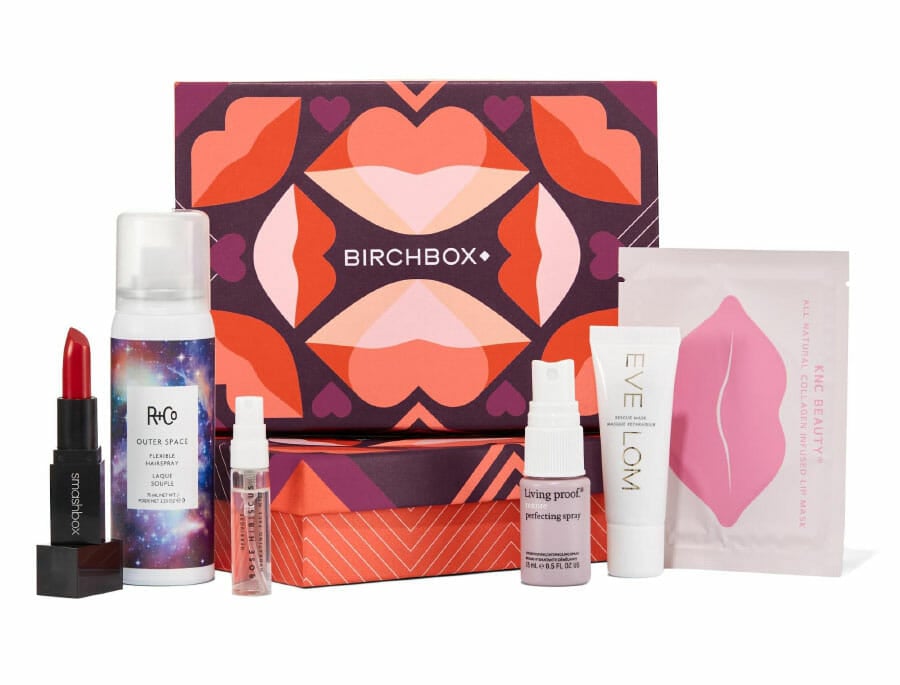 Birchbox packaging and products.