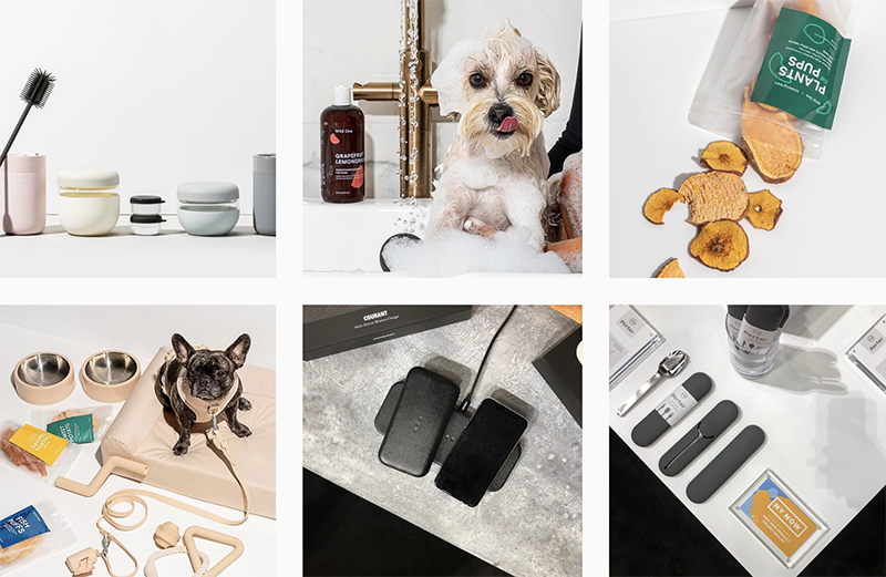  instagram feed of the lifestyle company Very Great Brands