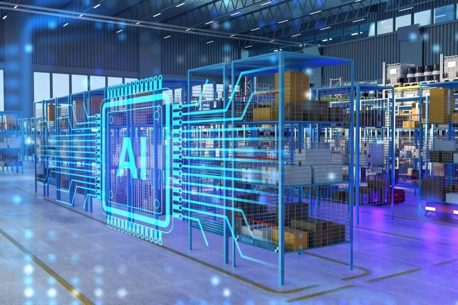 Abstract of AI-powered smart warehouse