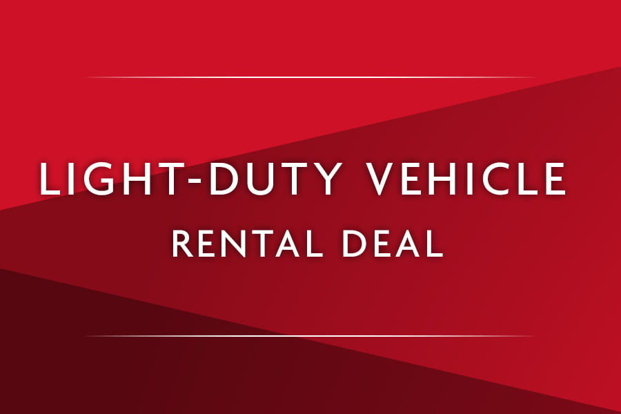 Light-Duty Vehicle Rental Deal