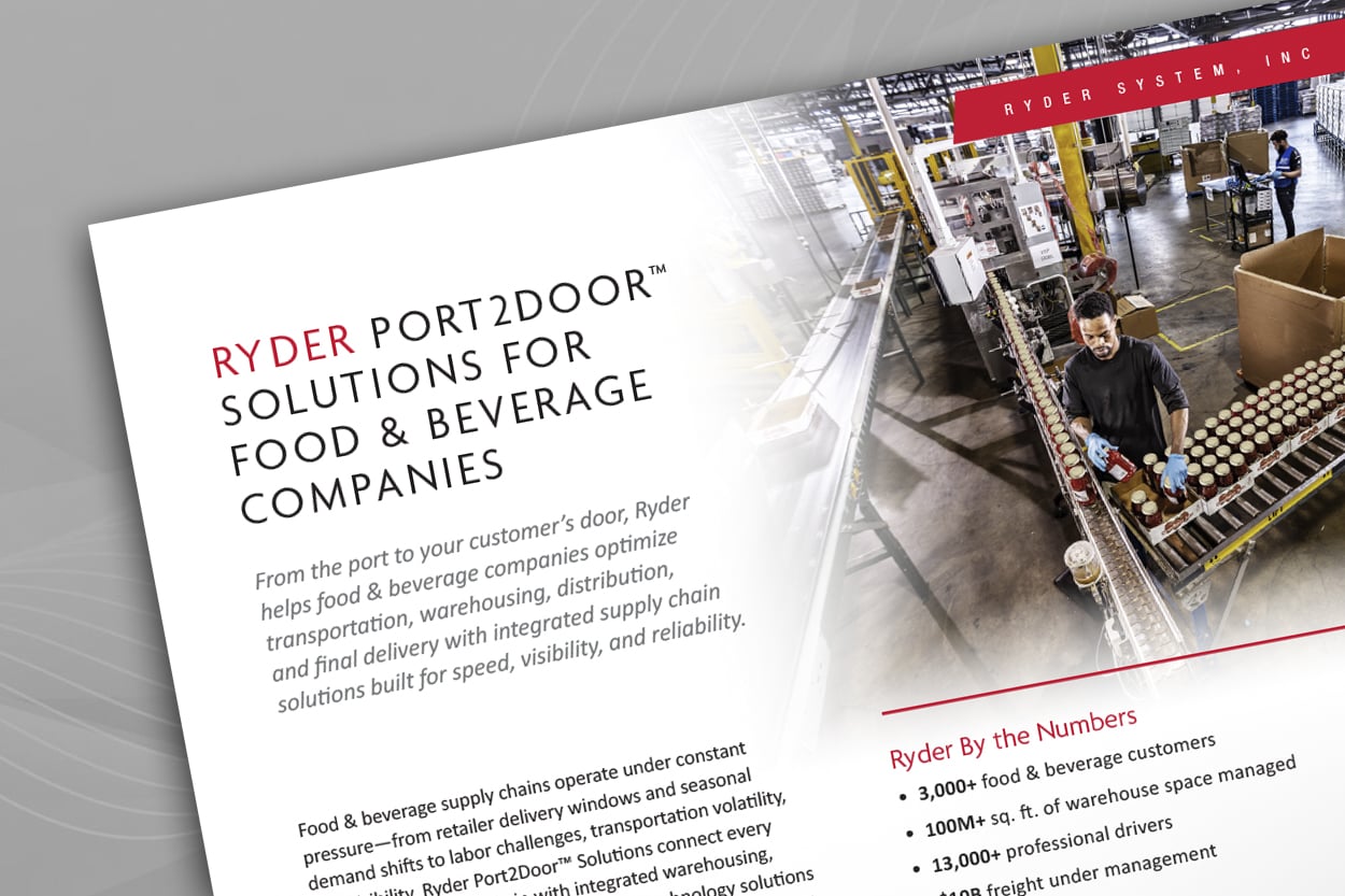 Food & Beverage fact sheet