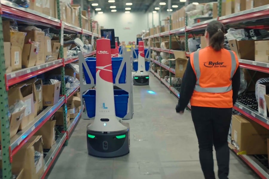 Warehouse automation in a facility