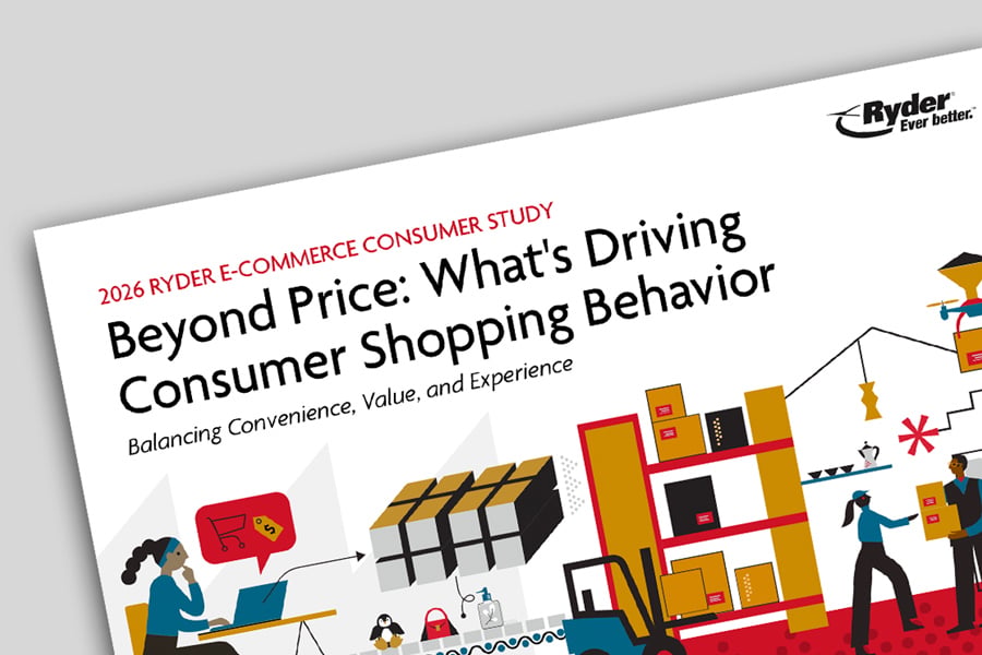 cover of the 2026 Ryder E-Commerce Consumer Study