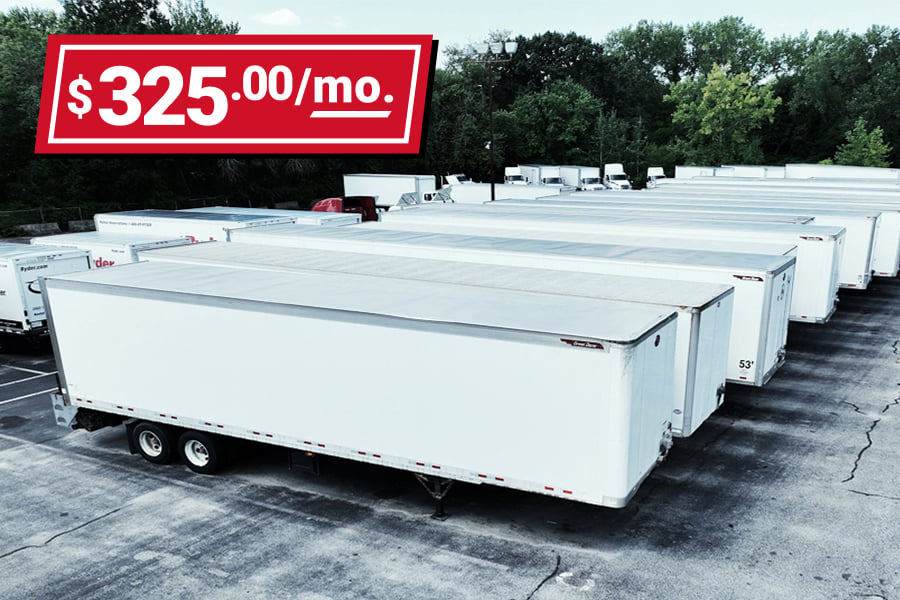 Rent a storage trailer starting at $325 per month
