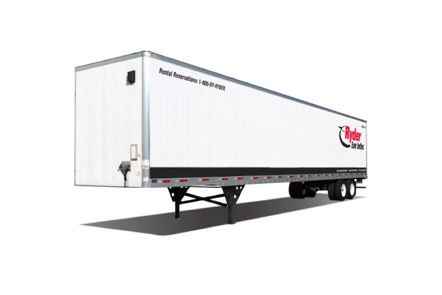 dry van trailer to rental
