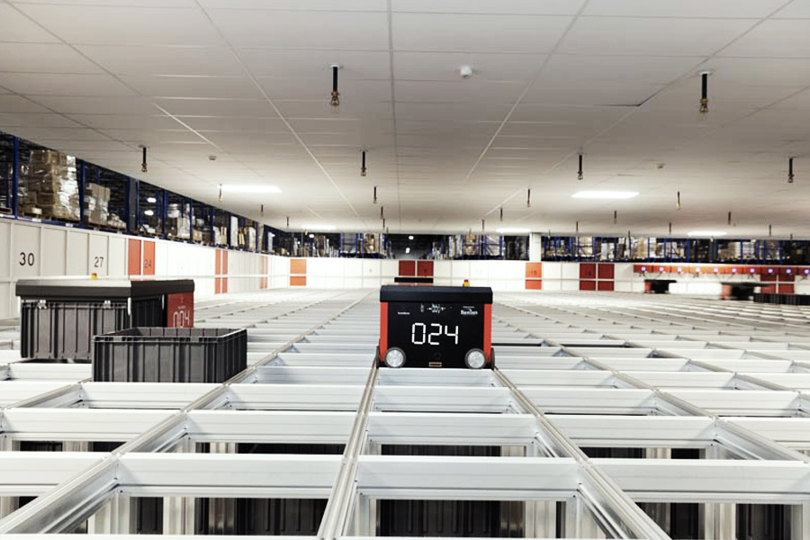 Automated storage and retrieval system (AS/RS) with high-density racking
