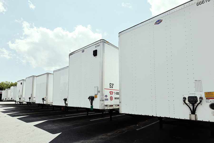 Ryder trailer showcasing advanced telematics for trailers