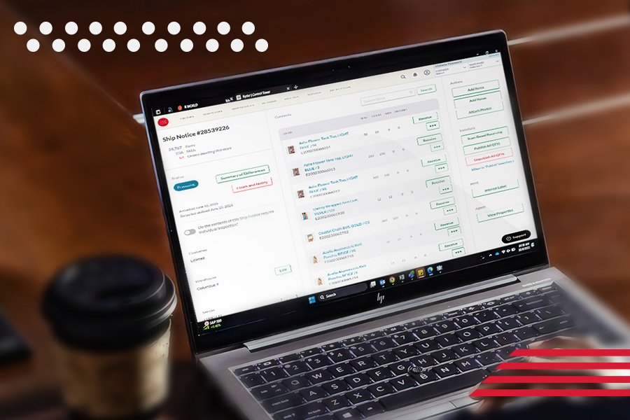 A customer using RyderShip to manage orders