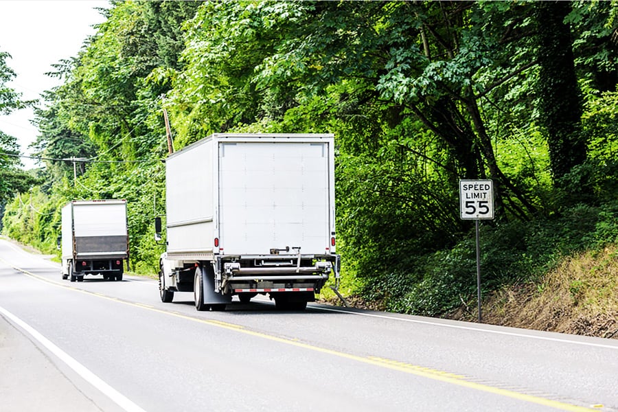 freight brokerage carrier trucks driving