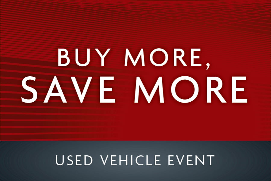 Buy 2 used vehicles save 20%; Buy 3+ used vehicles and save 30% off your total