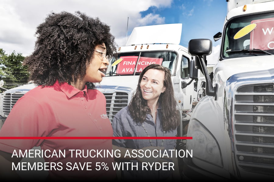 American Trucking Association Members Save 5% with Ryder