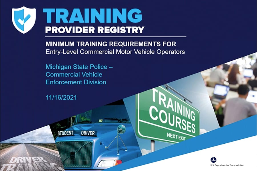 Entry Level Driver Training Requirements