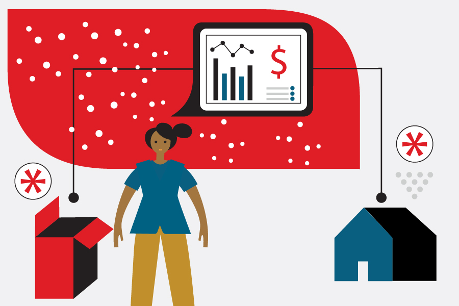 Illustration for peak e-commerce fulfillment. Illustration for peak e-commerce fulfillment.